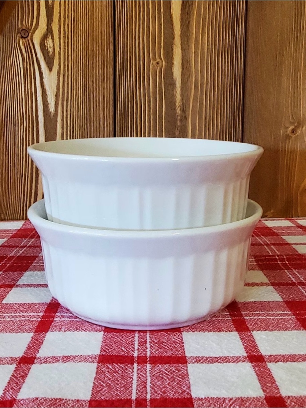 Corningware White Ceramic Bowls - Set of 2